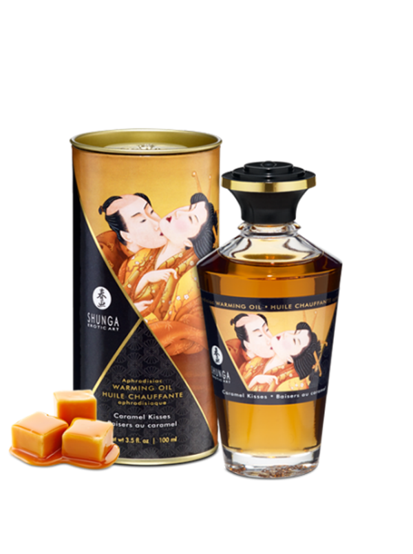 Huile chauffante aphrodisiaque - Baisers caramel