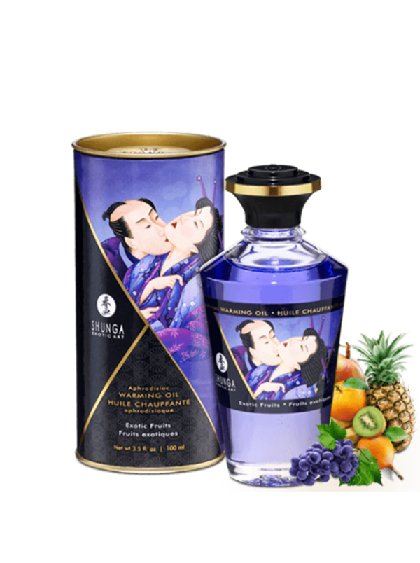 Huile chauffante aphrodisiaque - Fruits exotiques 100ml