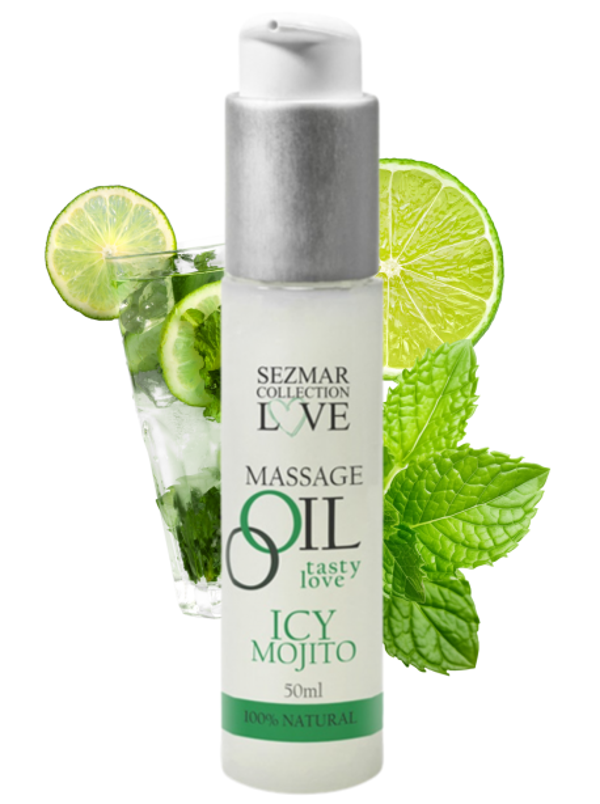 Huile de massage comestible mojito menthe 50ml