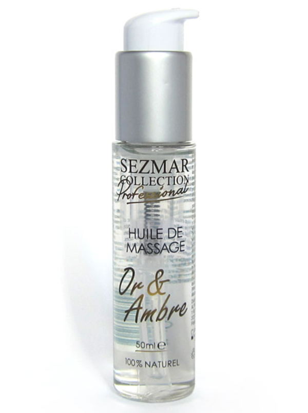 Huile de massage professionnelle Or Ambre 100% naturelle 50 ml