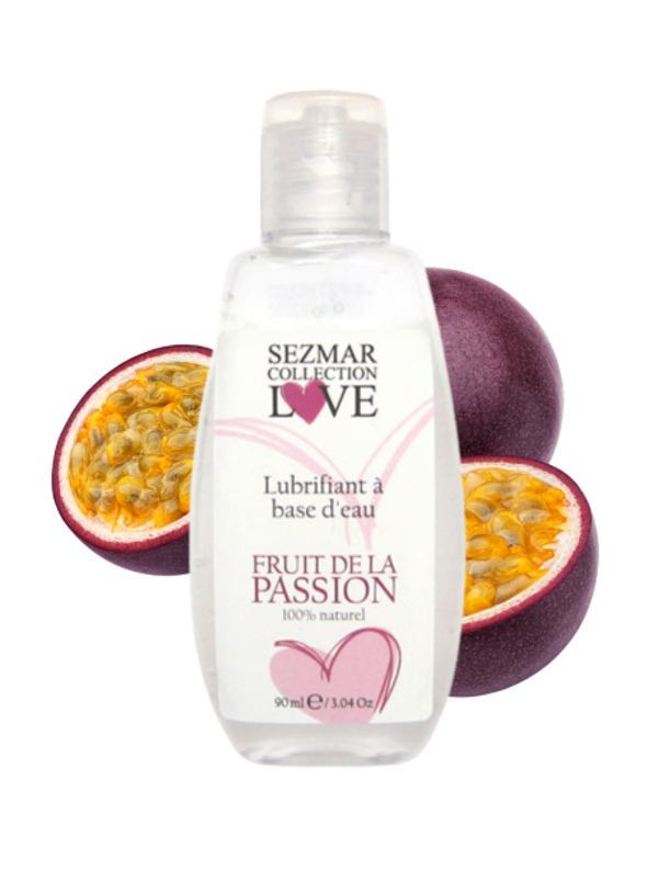 Lubrifiant à base d'eau 100% naturel Fruit de la passion 90ml