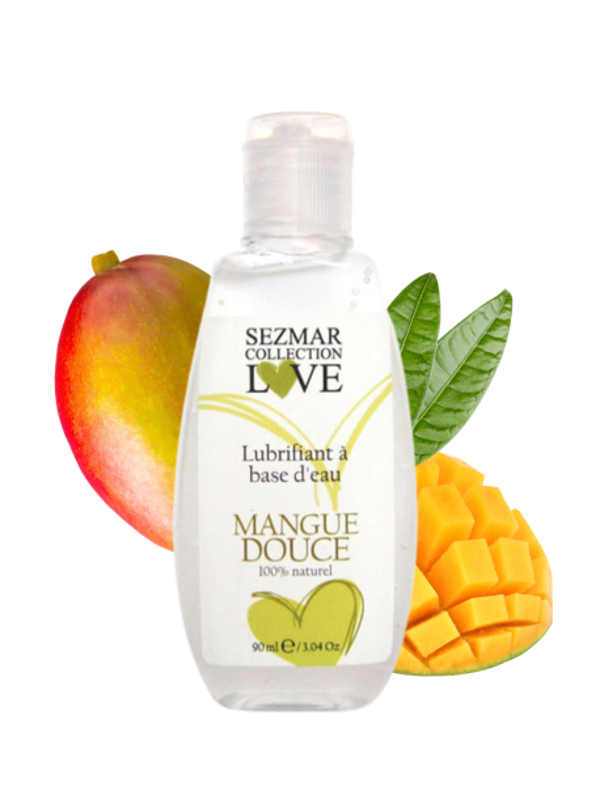 Lubrifiant à base d'eau 100% naturel Mangue Douce 90 ml