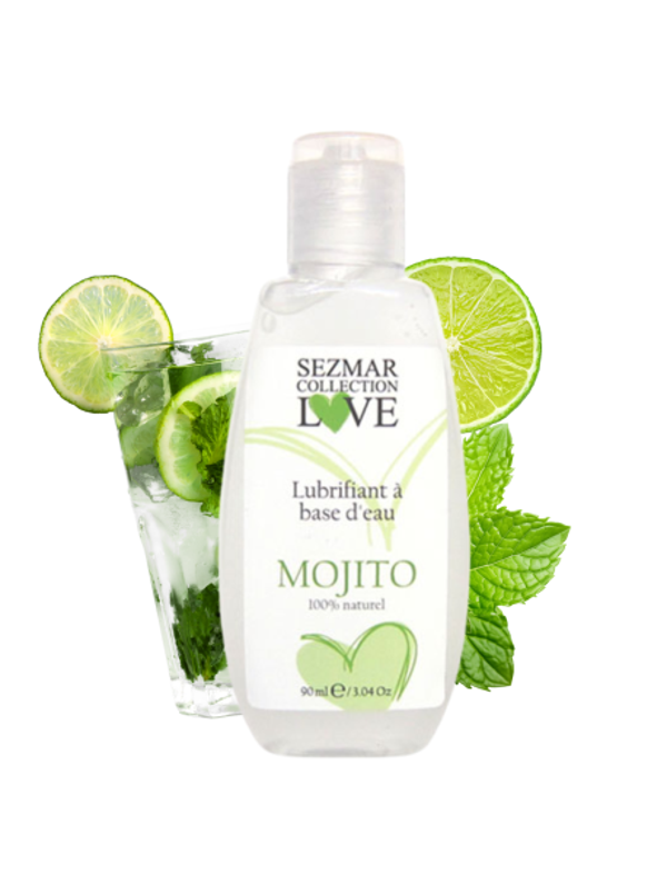 Lubrifiant à base d'eau 100% naturel Mojito 90 ml
