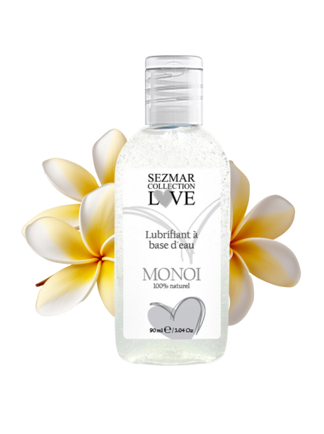 Lubrifiant à base d'eau 100% naturel Monoï 90 ml