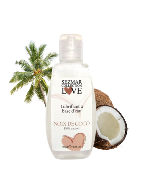 Lubrifiant à base d'eau 100% naturel Noix de Coco 90 ml