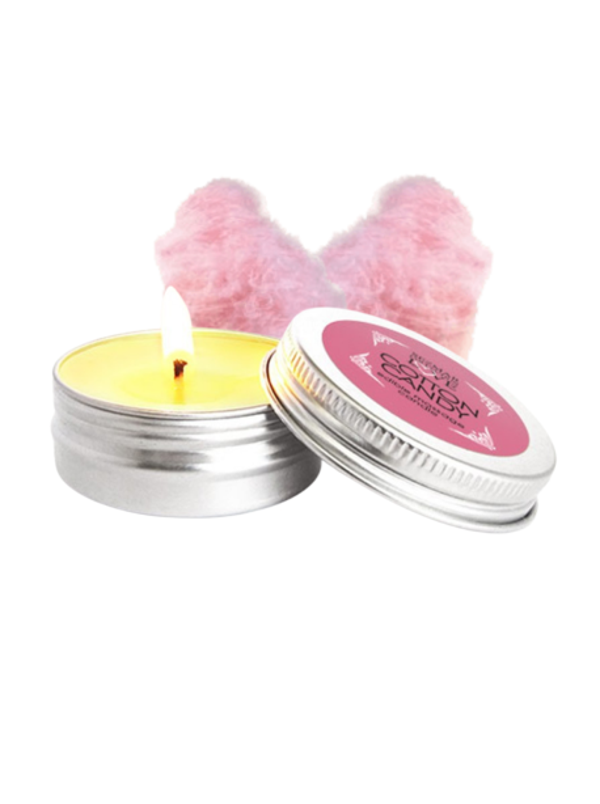 Mini Bougie de massage barbe à papa 30 ml 100% naturelle