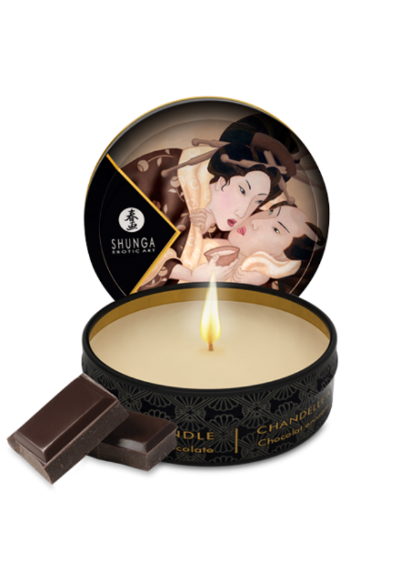 Mini bougie de massage - Excitation Chocolat enivrant