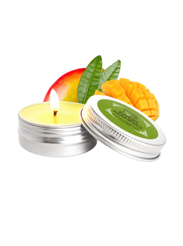 Mini Bougie de massage Mangue 30ml 100% naturelle