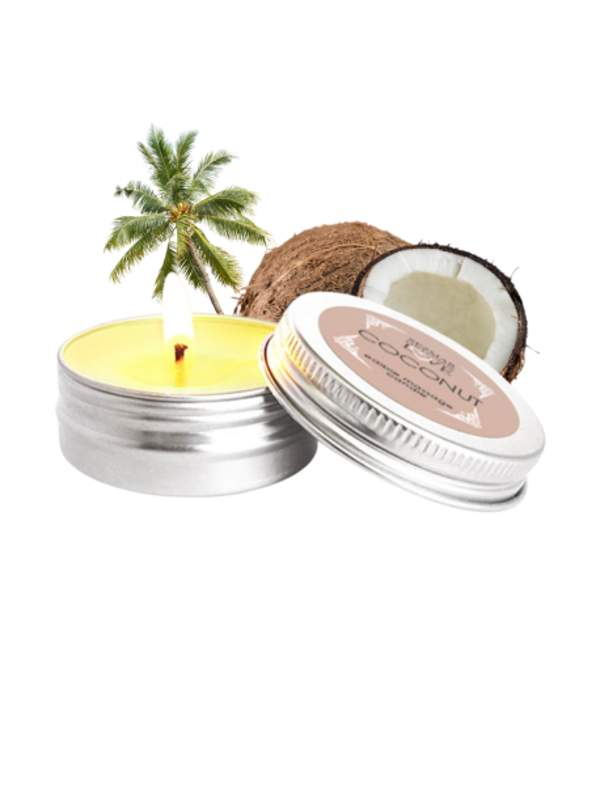 Mini Bougie de massage Noix de coco 30ml 100% naturelle