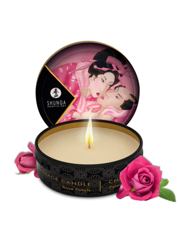 Mini bougie de massage - Aphrodisia Rose