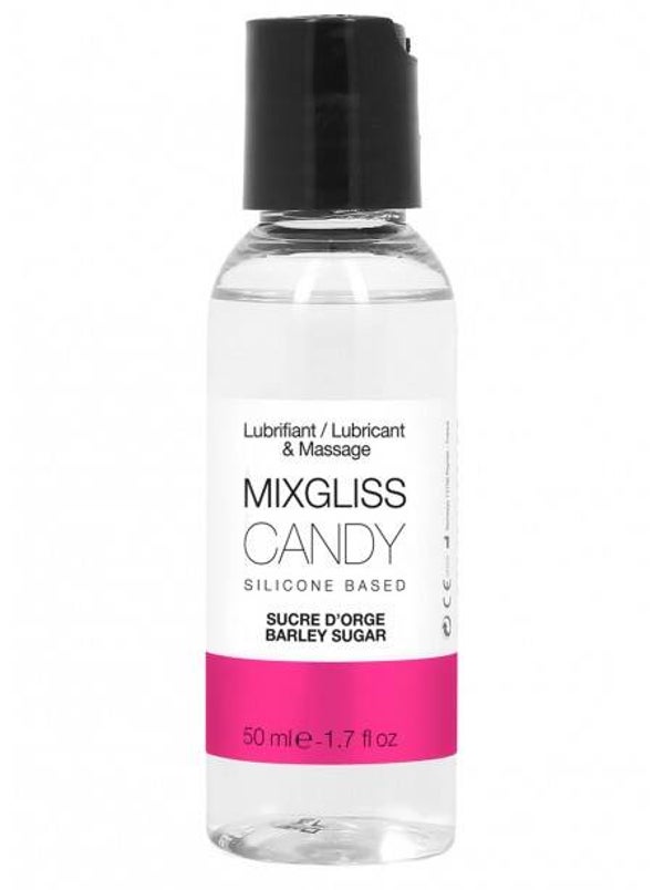 Agrandir l'image grossiste mixgliss Lubrifiant silicone sucre d'orge 50ml compatible preservatiffournisseur Lubrifiant silicone sucre d'orge 50ml compatible preservatif  Mixgliss Silicone Candy - Sucre d'orge 50 ml