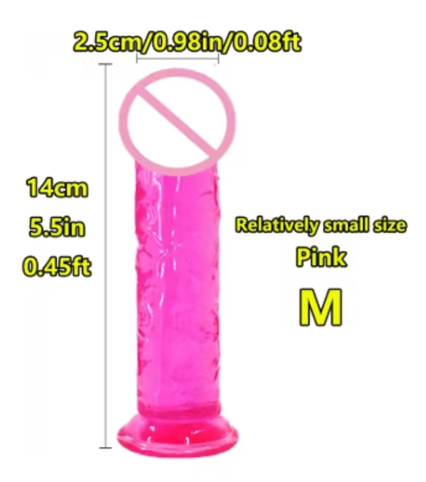 Gode ventouse Pink 14 cm