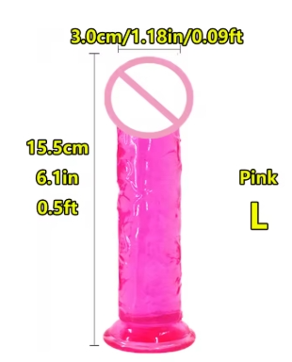 Gode ventouse Pink 15,5cm