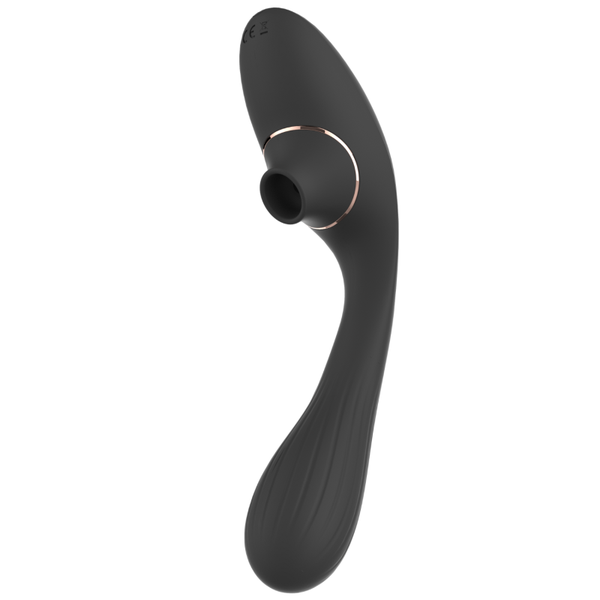 Stimulateur Clitoridien Vibromasseur Point G 2-en-1 DINA Noir