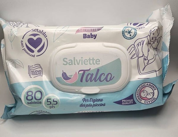 Salviette talco