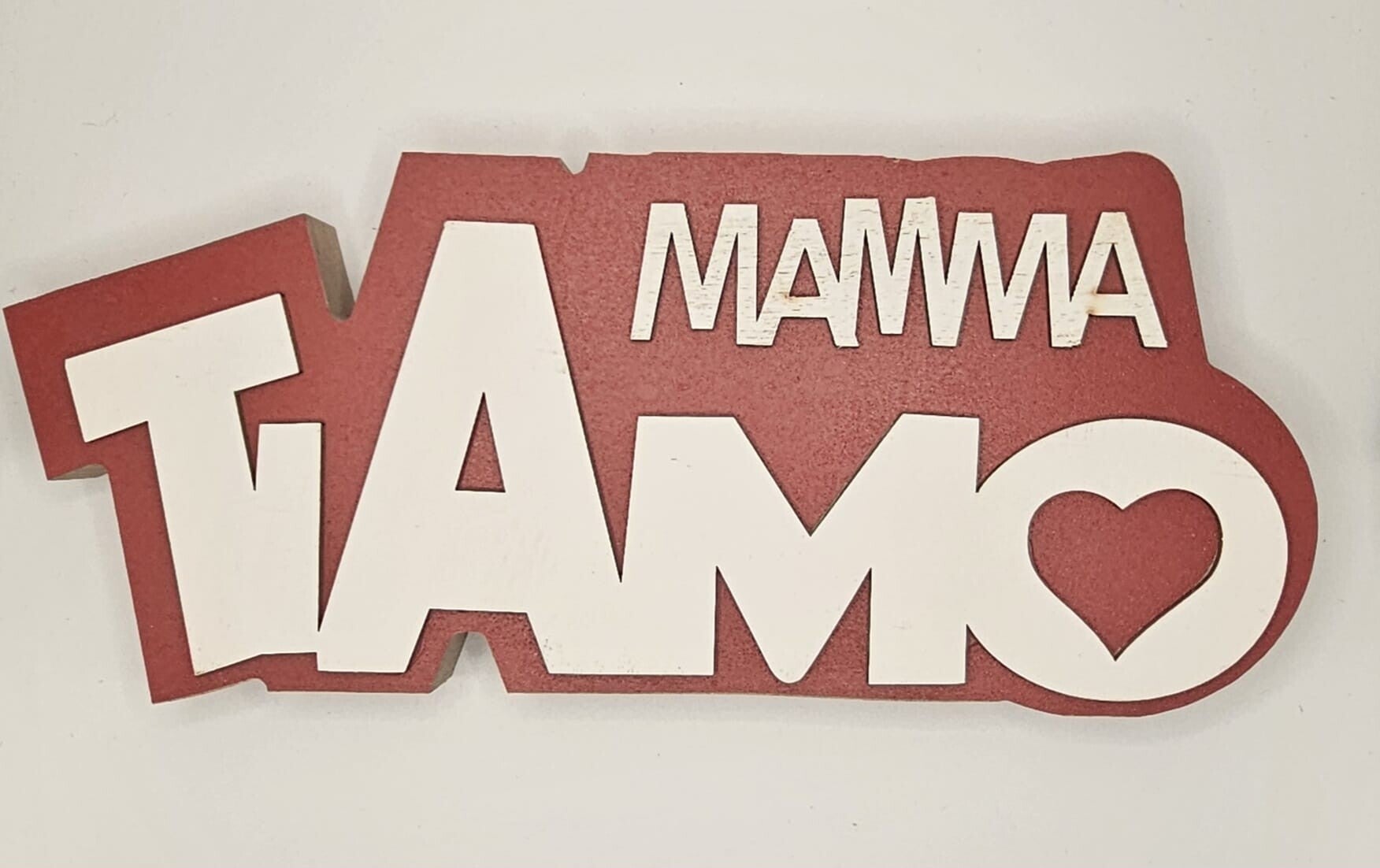 Festa della Mamma SCRITTA IN LEGNO