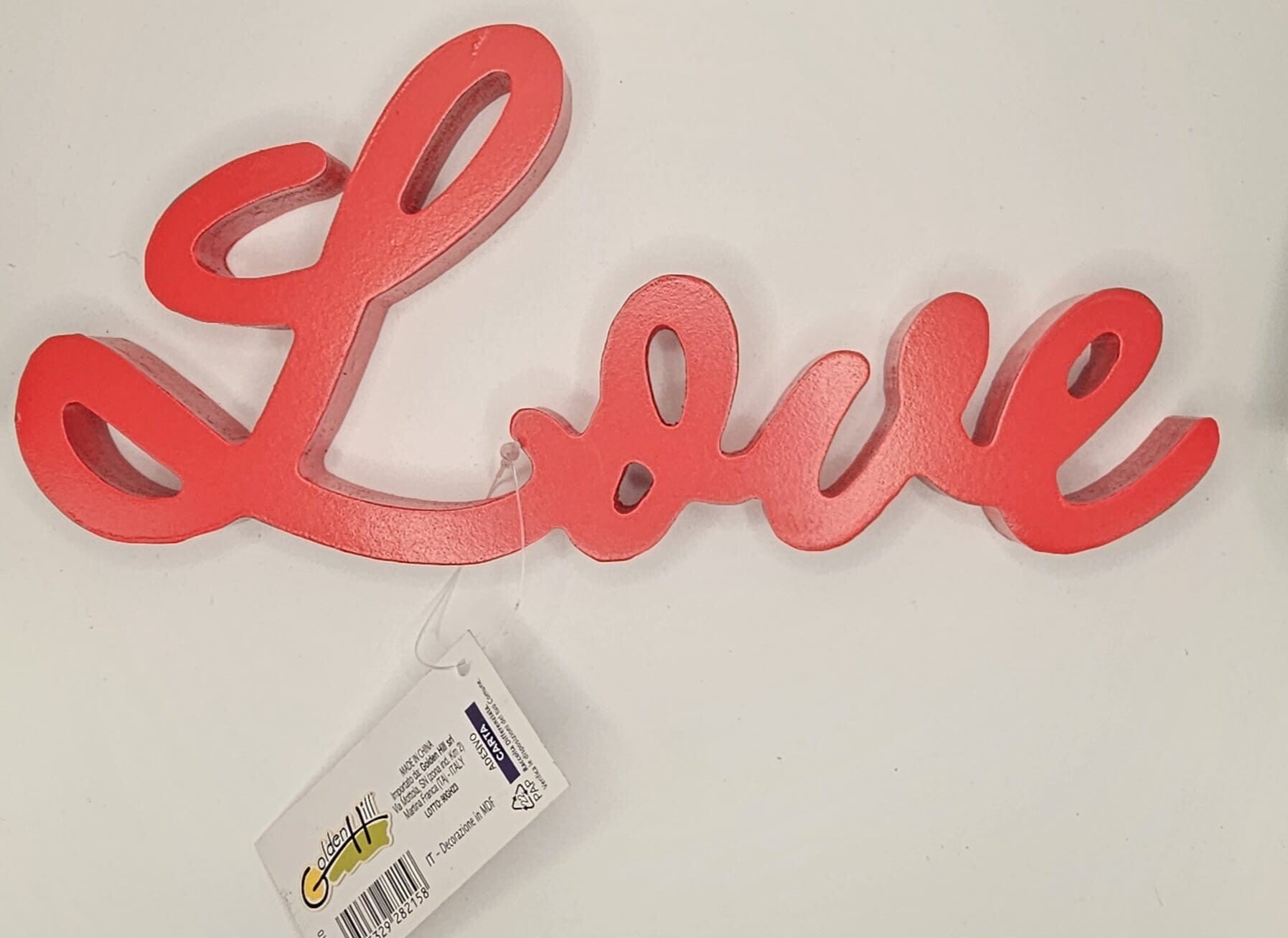 San Valentino SCRITTA IN LEGNO