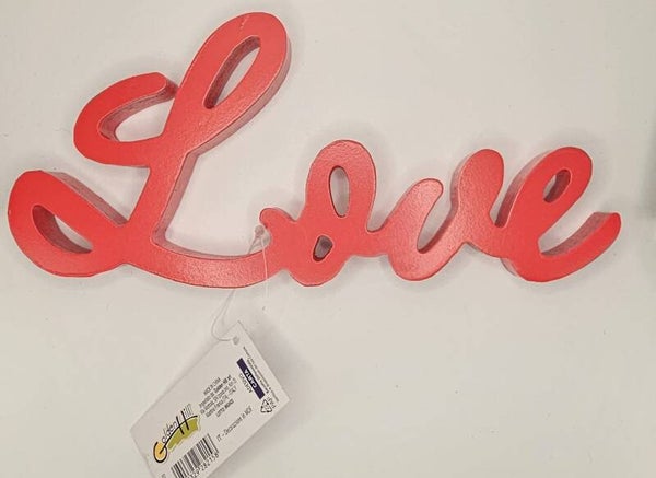 San Valentino SCRITTA IN LEGNO