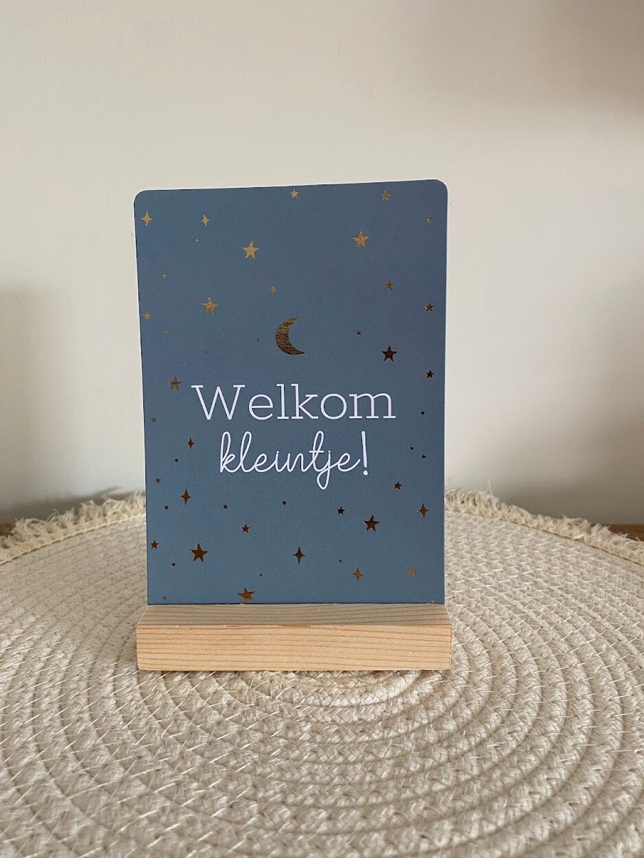 Grote kaart - Welkom kleintje