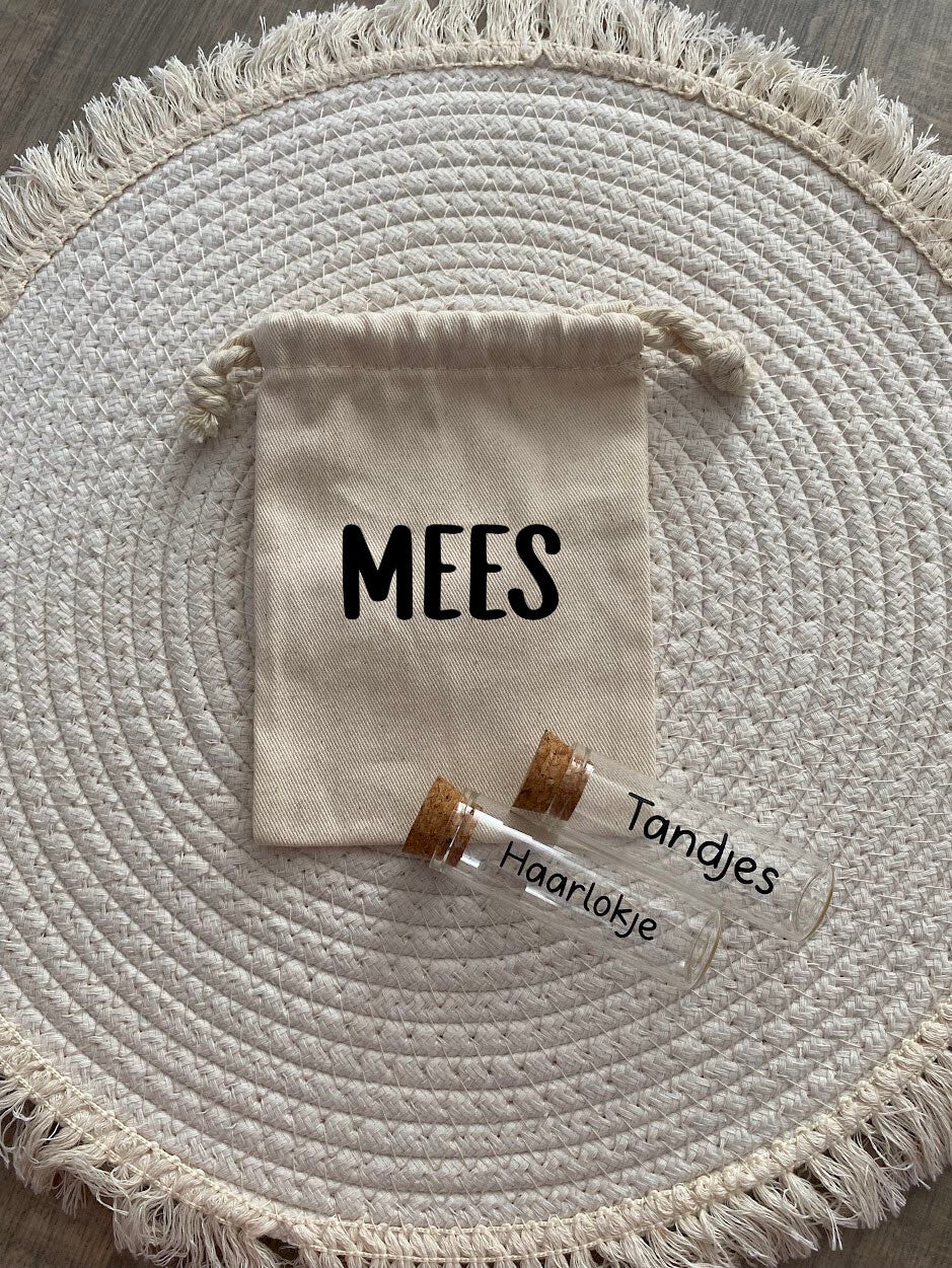 Buisjes met bewaarzakje