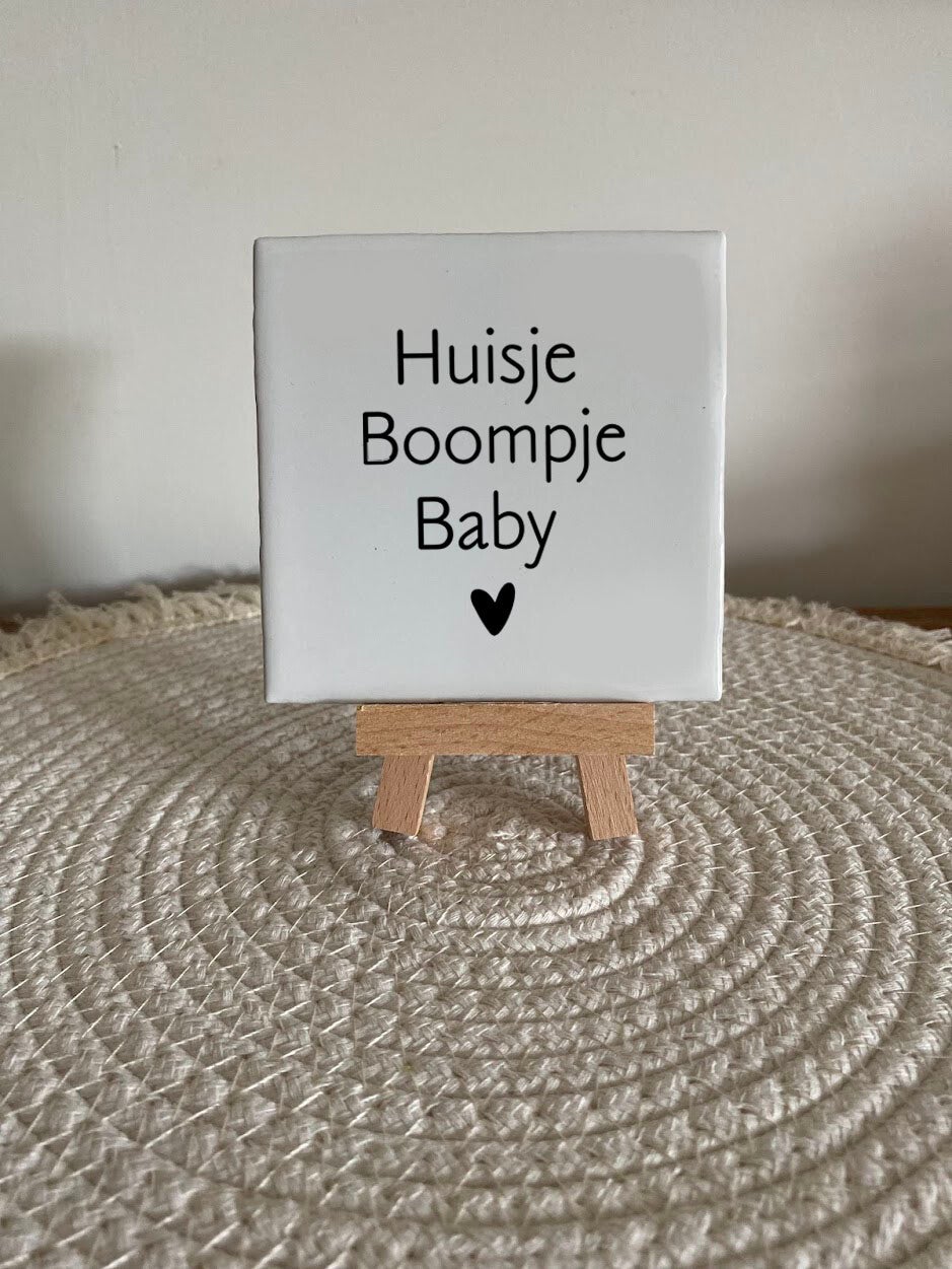 Tegel - Huisje boompje baby