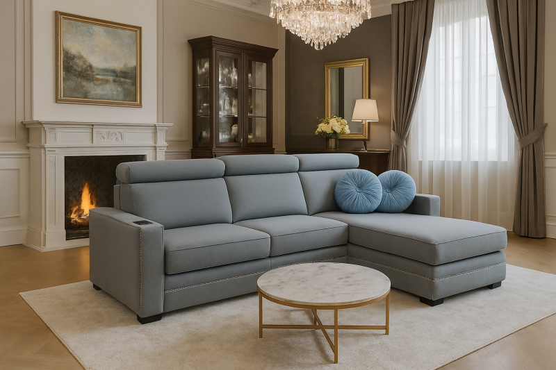Sofa Lumera Classic – elegancka, modułowa, w stylu klasyczno-nowoczesnym. Idealna do luksusowych wnętrz.