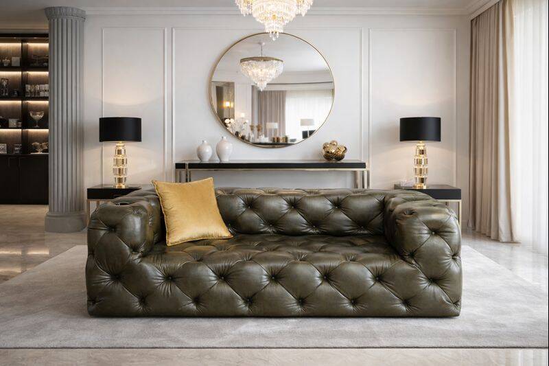 Kanapa „Verde” – elegancja w odcieniu szlachetnej zieleni