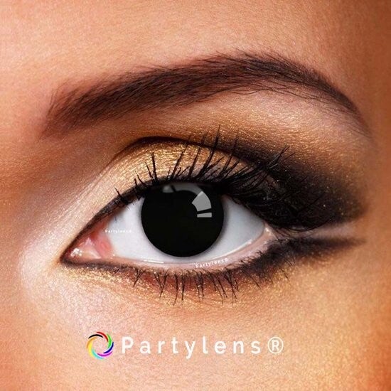 Black Block - kleurlenzen zwart Partylens®