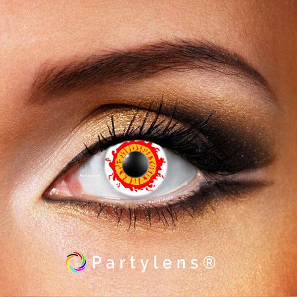 Dracula - kleurlenzen rood wit Partylens®
