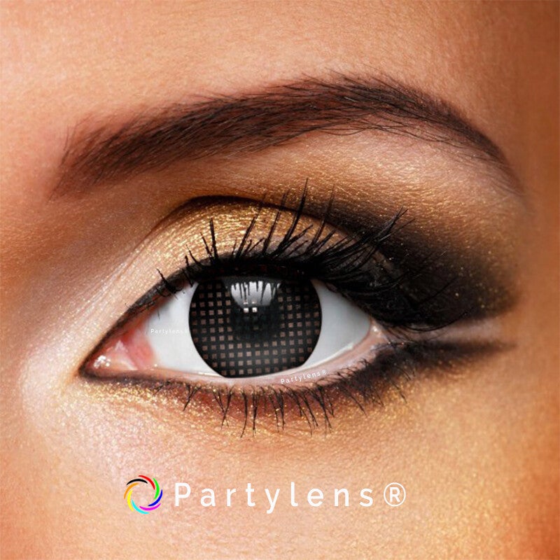Black Mesh - kleurlenzen zwart Partylens®