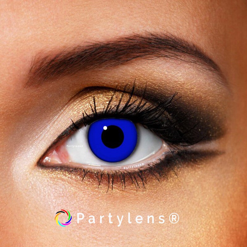 Dark Blue Out - kleurlenzen blauw Partylens®