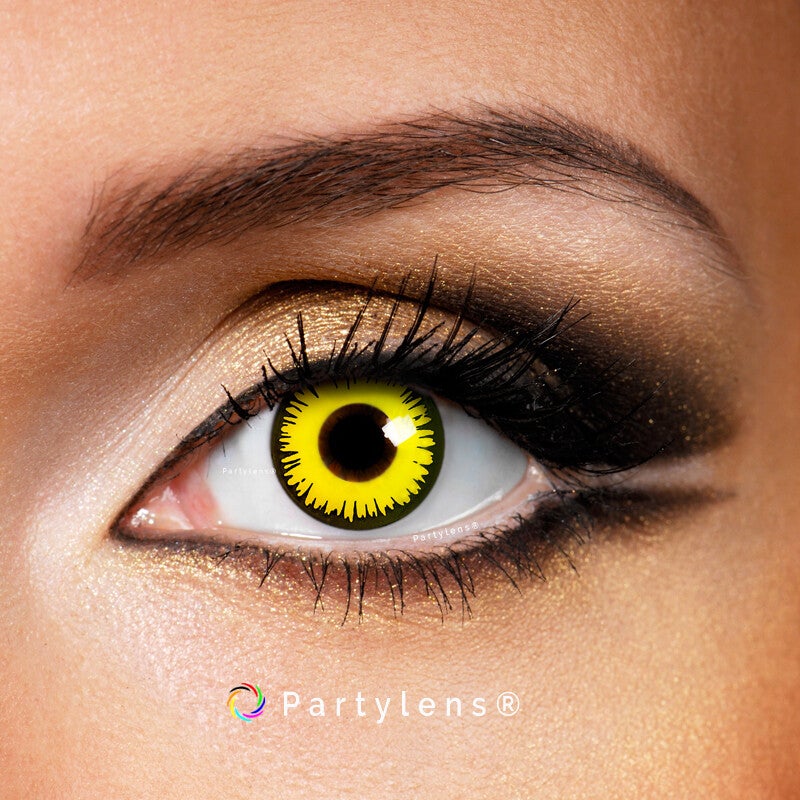 Eclipse Yellow - kleurlenzen geel Partylens®