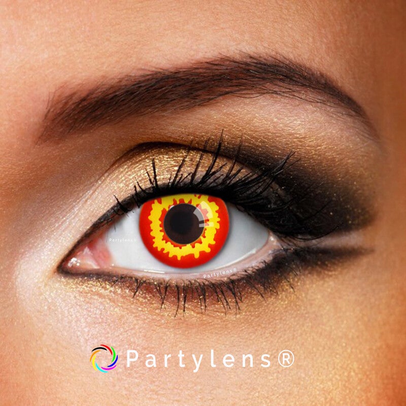 Red Demon - kleurlenzen geel rood Partylens®