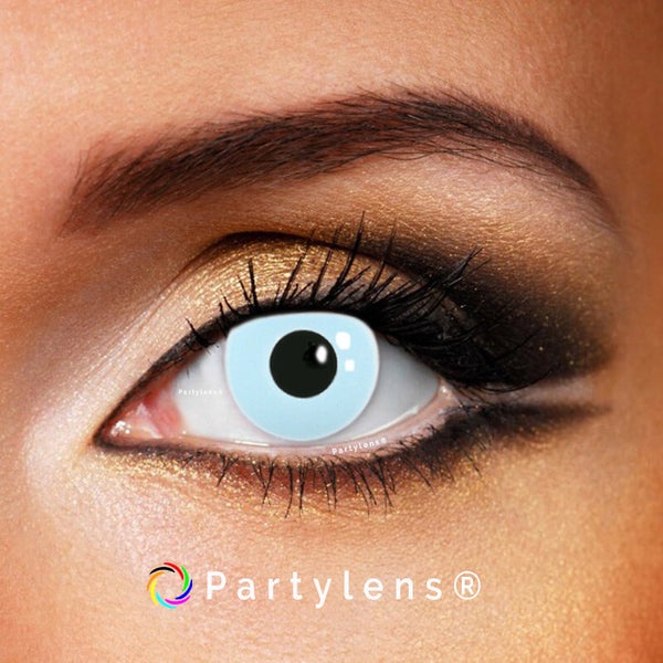 Light Blue Out - kleurlenzen blauw Partylens®