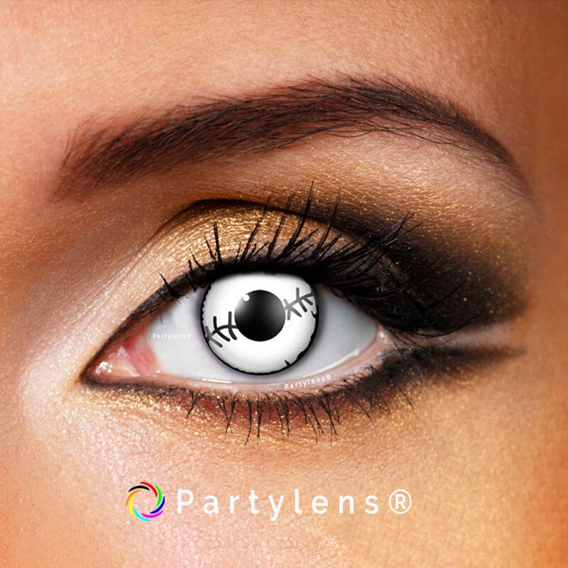 Mummy - kleurlenzen wit zwart Partylens®