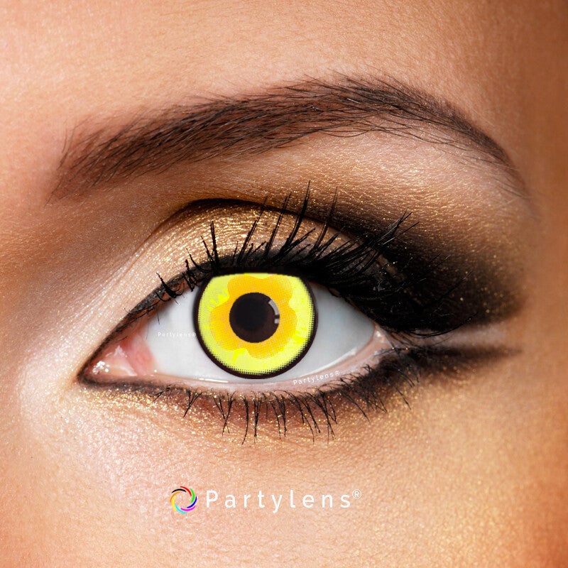 Mystic Yellow - kleurlenzen geel Partylens®