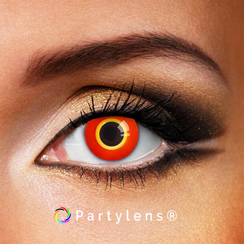Red Summer - kleurlenzen rood geel Partylens®