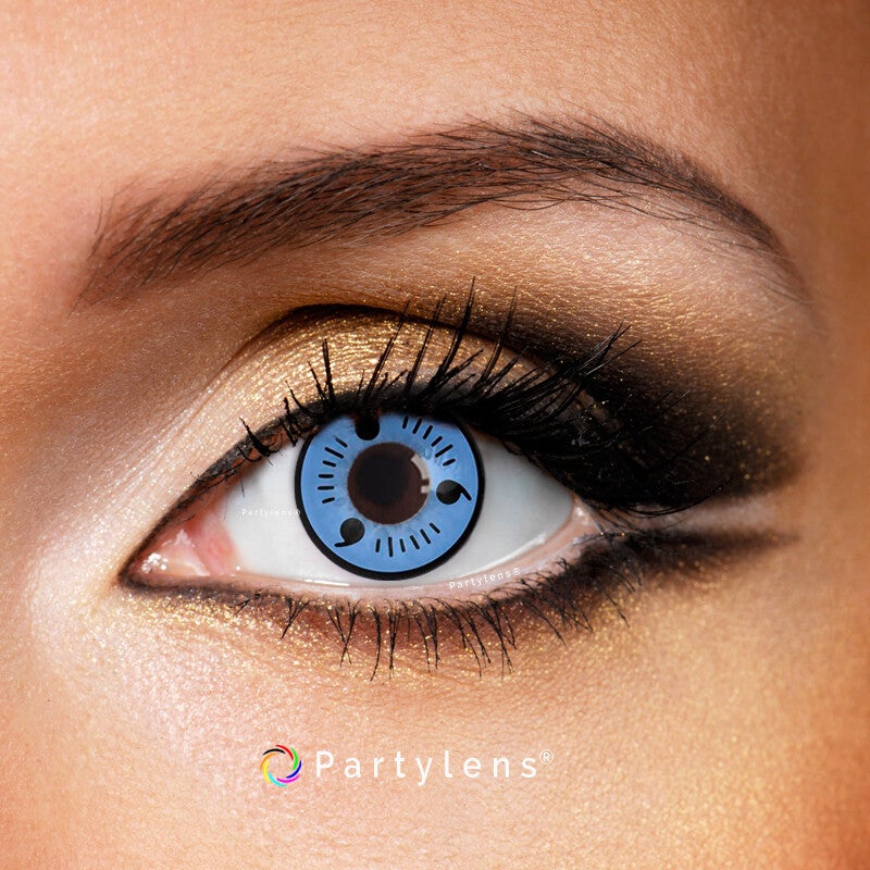 Sharingan Naruto Magatama Blue - kleurlenzen blauw Partylens®