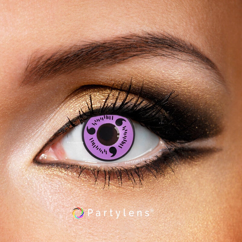 Sharingan Naruto Magatama Purple - kleurlenzen paars Partylens®