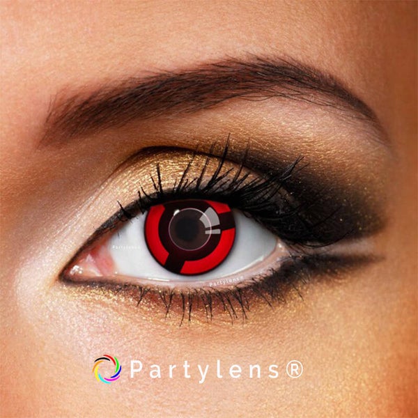 Sharingan Uchiha Izuna - kleurlenzen rood Partylens®