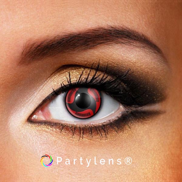 Sharingan Itachi Uchiha   - kleurlenzen rood zwart Partylens®