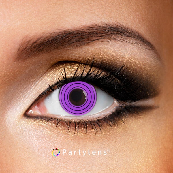 Sharingan Rinnegan Naruto - kleurlenzen paars Partylens®