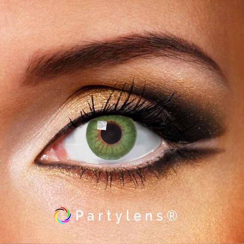 Shiny Green - kleurlenzen groen Partylens®