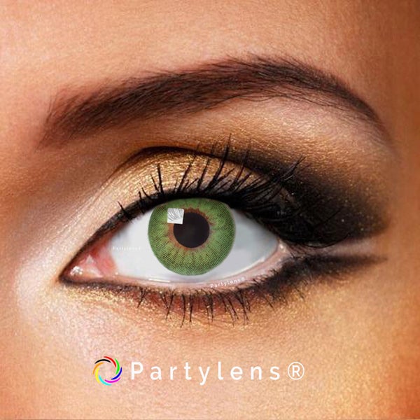 Shiny Green - kleurlenzen groen Partylens®