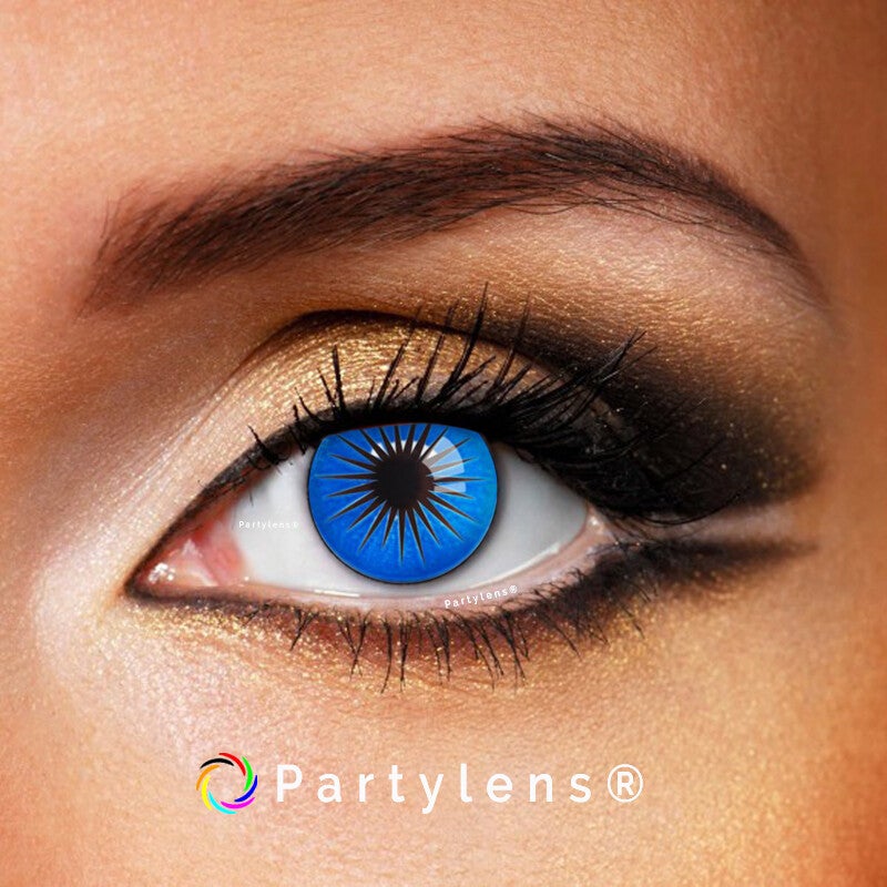 Blue Star  - kleurlenzen blauw Partylens®