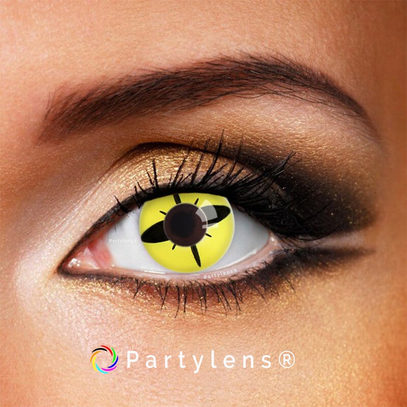 Rotary - kleurlenzen geel Partylens®