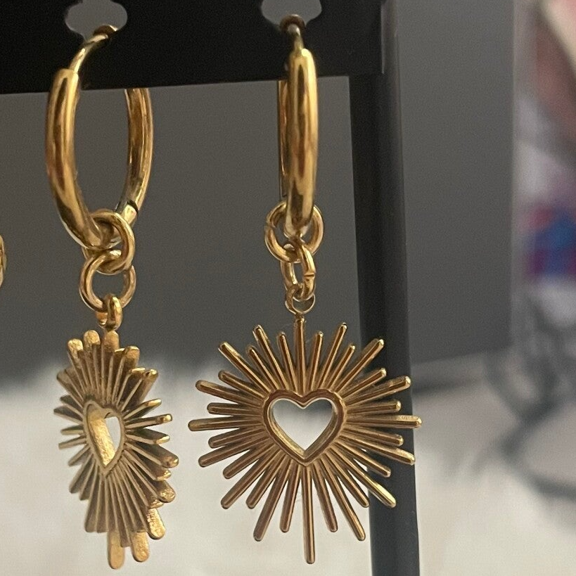 heart star earrings