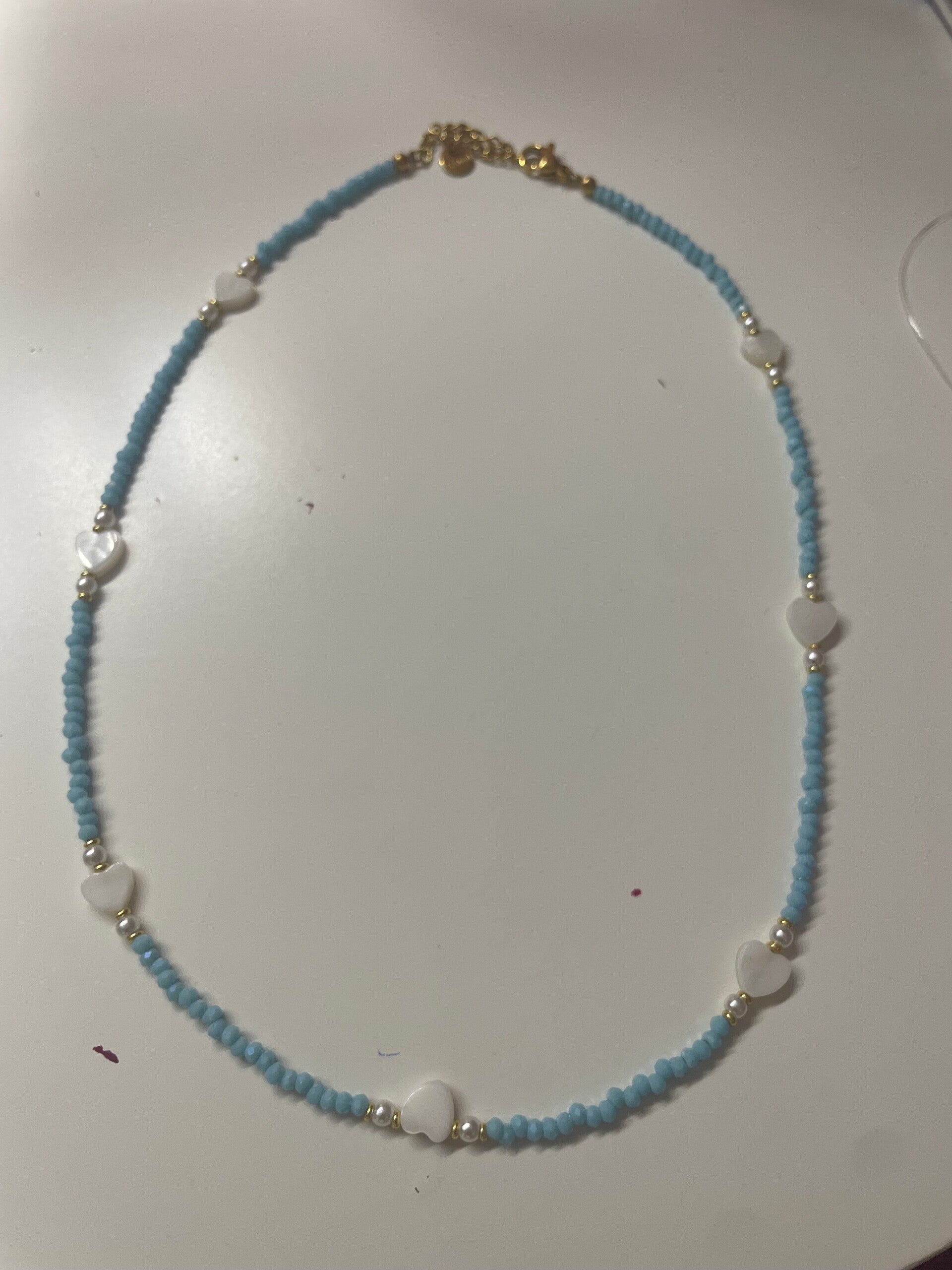 blue heart necklace