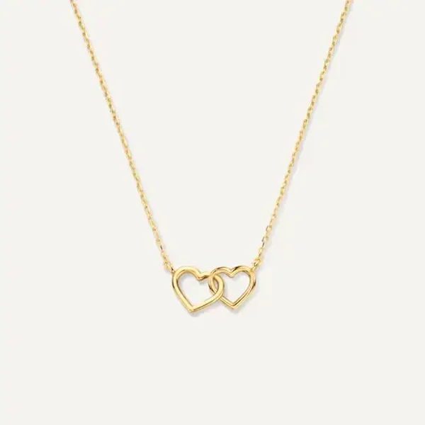 linked heart necklace