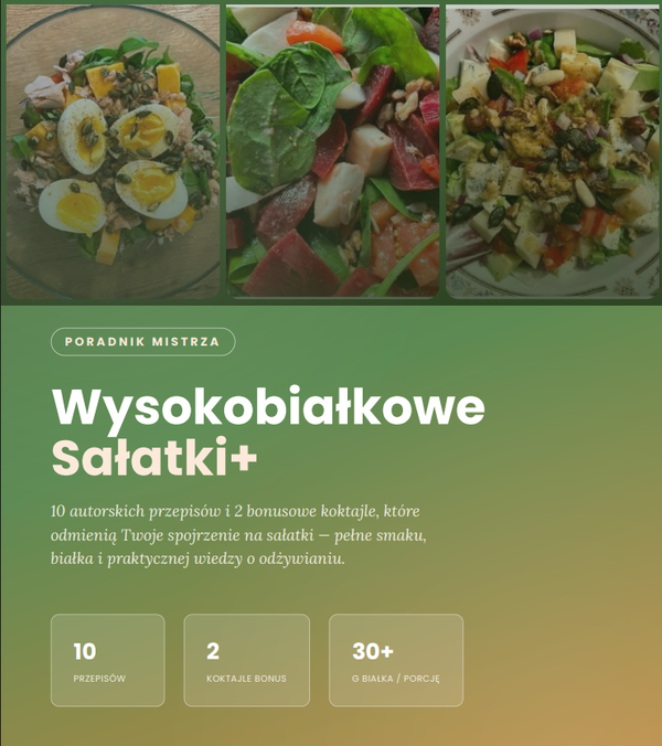 Wysokobiałkowe Sałatki+